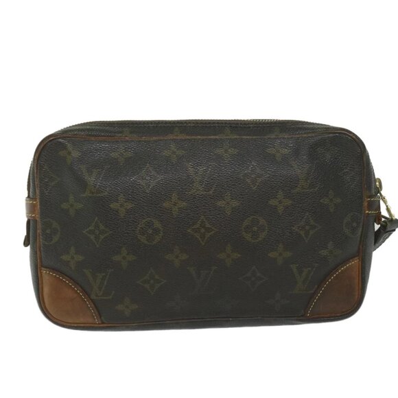 LOUIS VUITTON Monogram Marly Dragonne GM Clutch Bag M51825 LV Auth 61213 - Picture 3 of 15